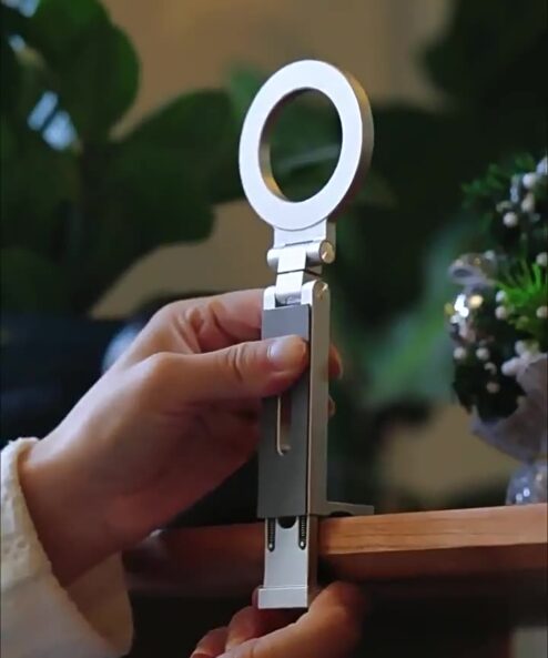 silver magnetic phone holder clap FLOWADO